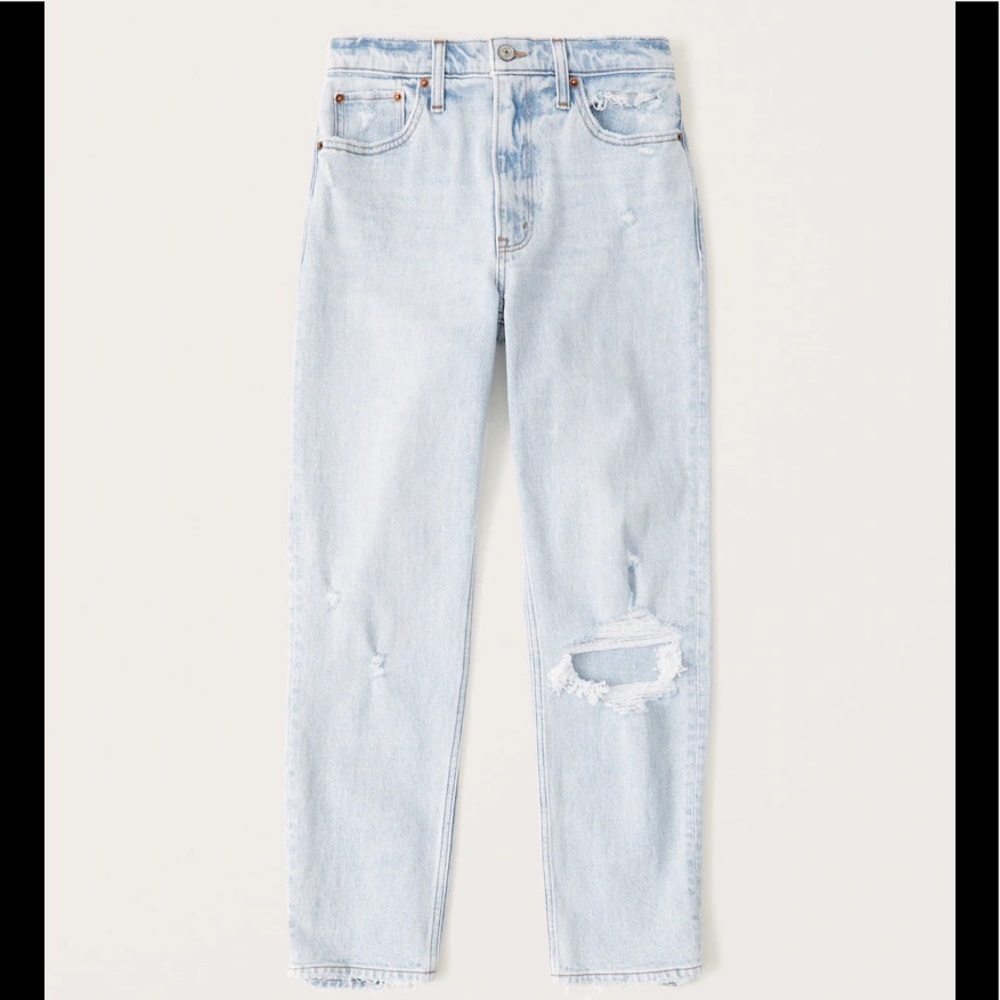 Abercrombie Mom Jeans Light Wash Size 25 Short